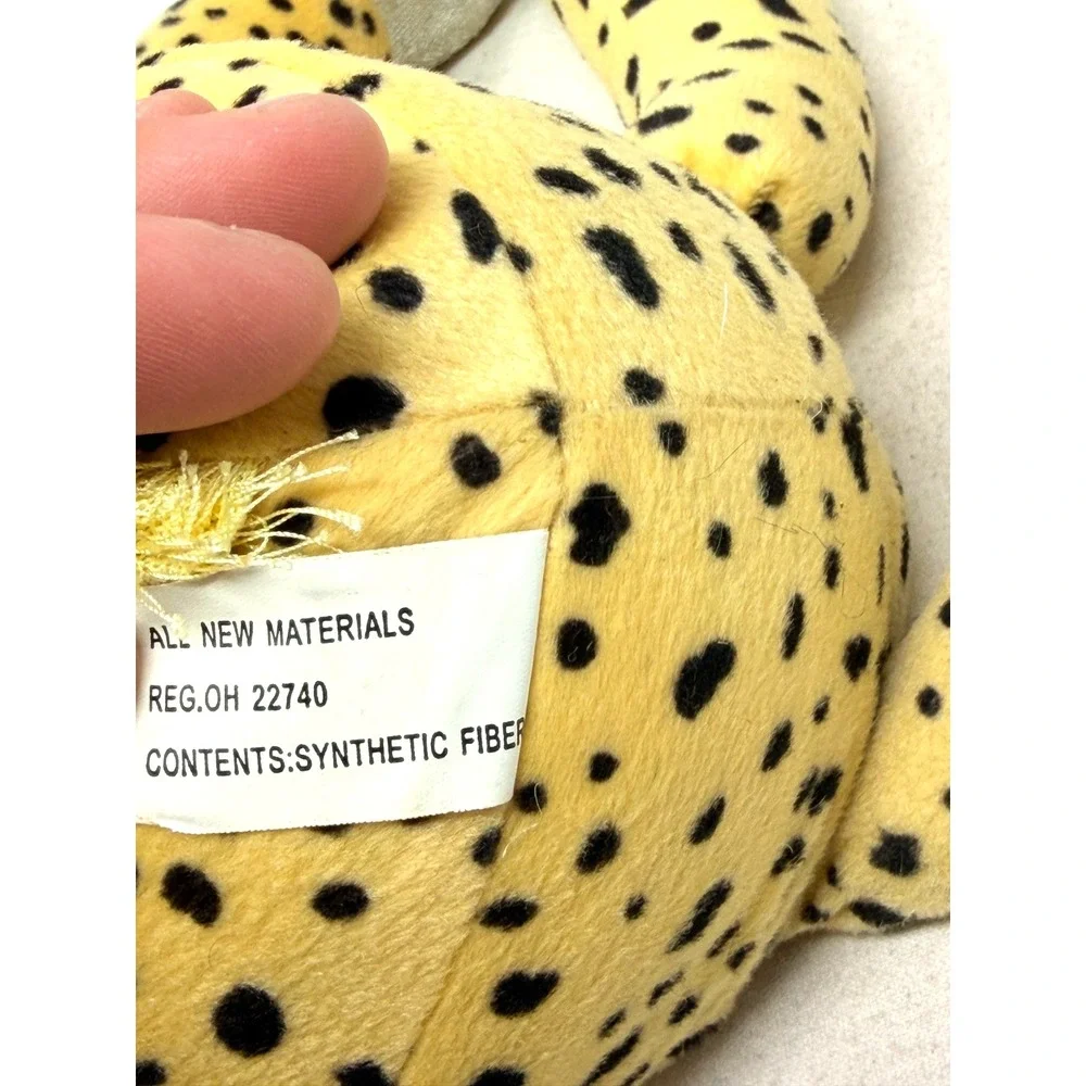 NWT K&K Games Floppy Friends Spotted Leopard Cheetah Plush Long Legs 19